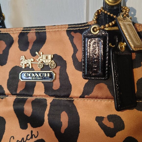 Coach Leopard Print Bag - Picture 2 of 11